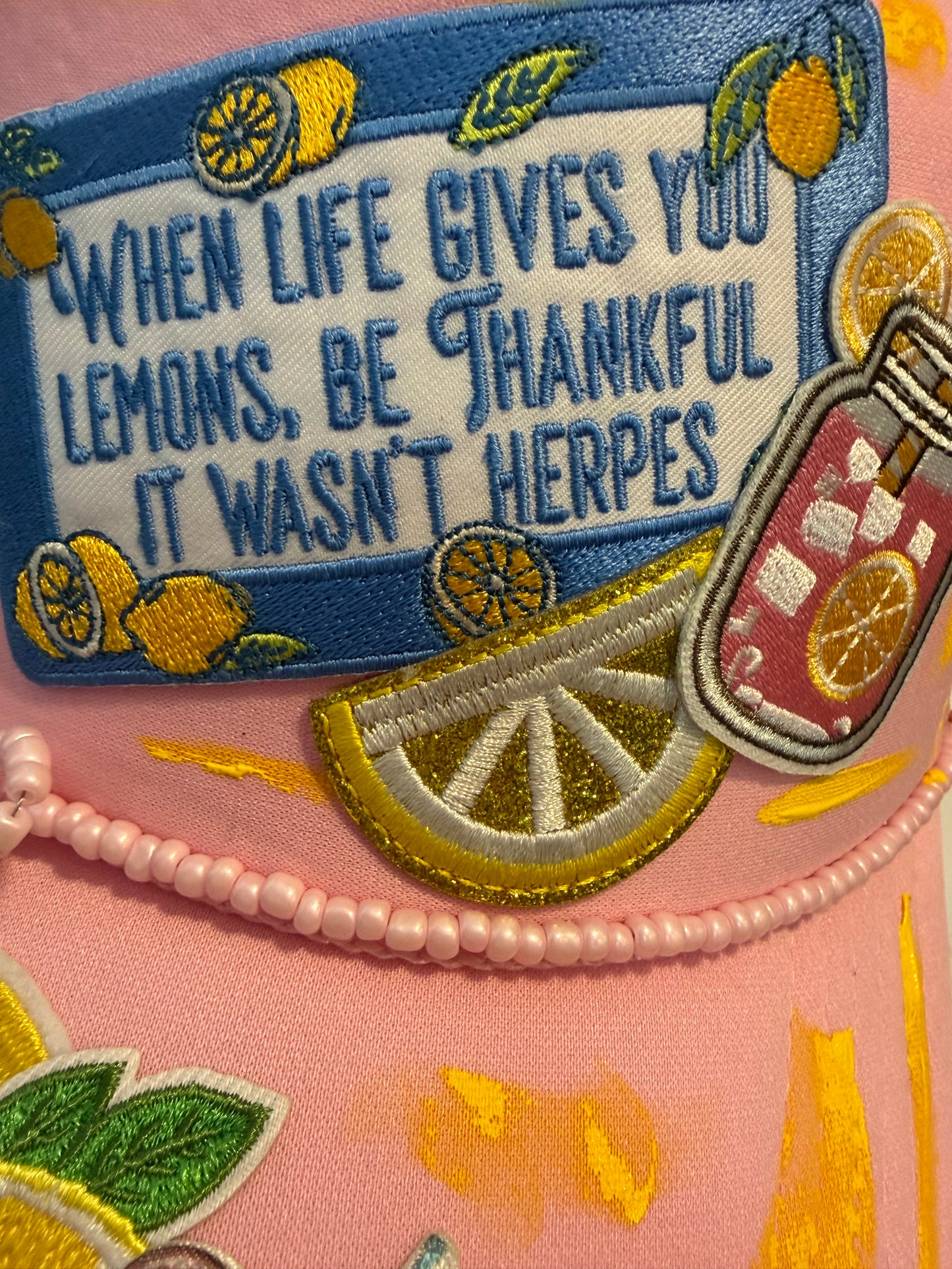 Blu Coconut Pink Lemons Trucker