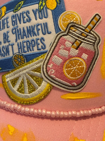 Blu Coconut Pink Lemons Trucker