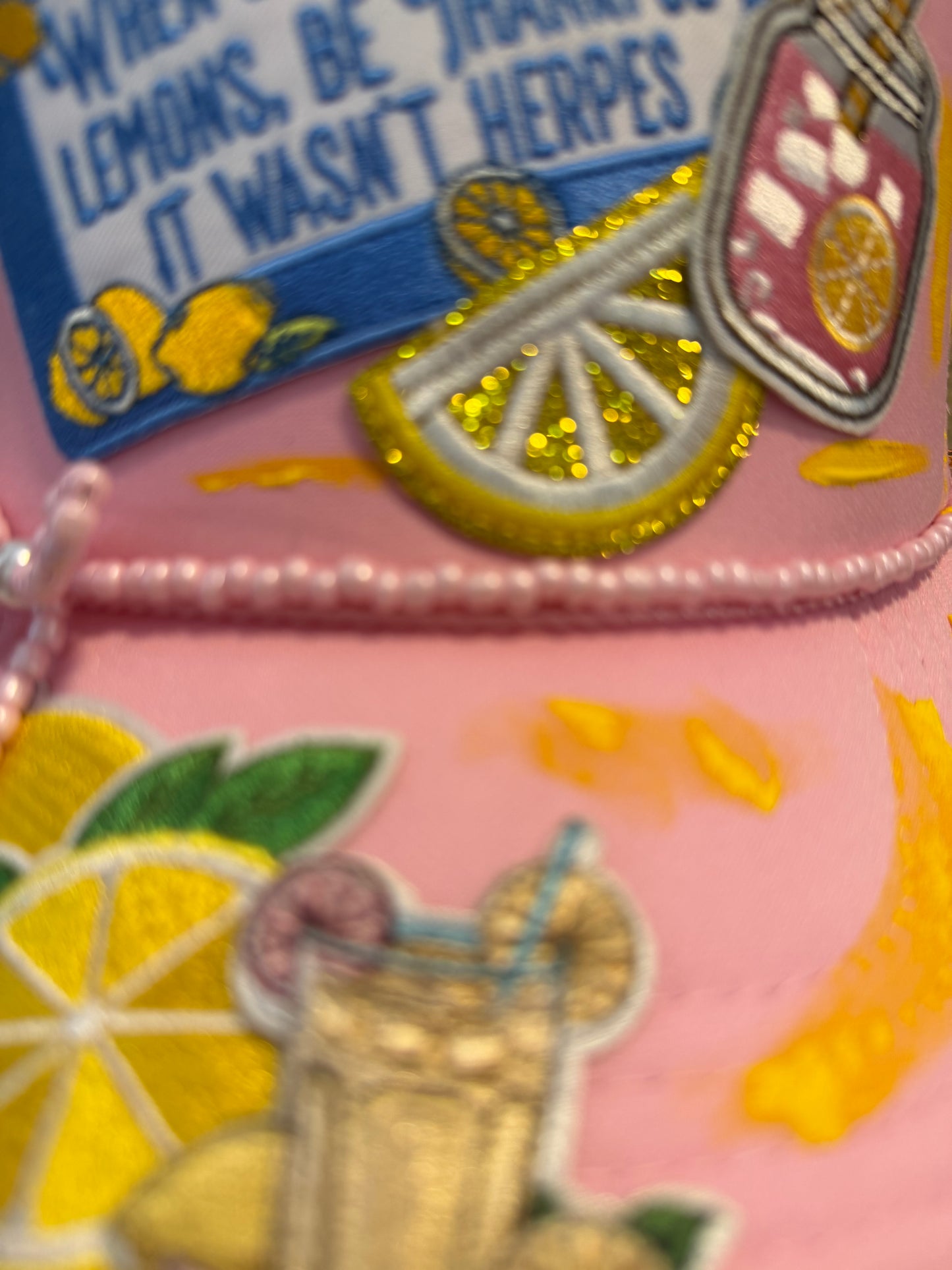 Blu Coconut Pink Lemons Trucker