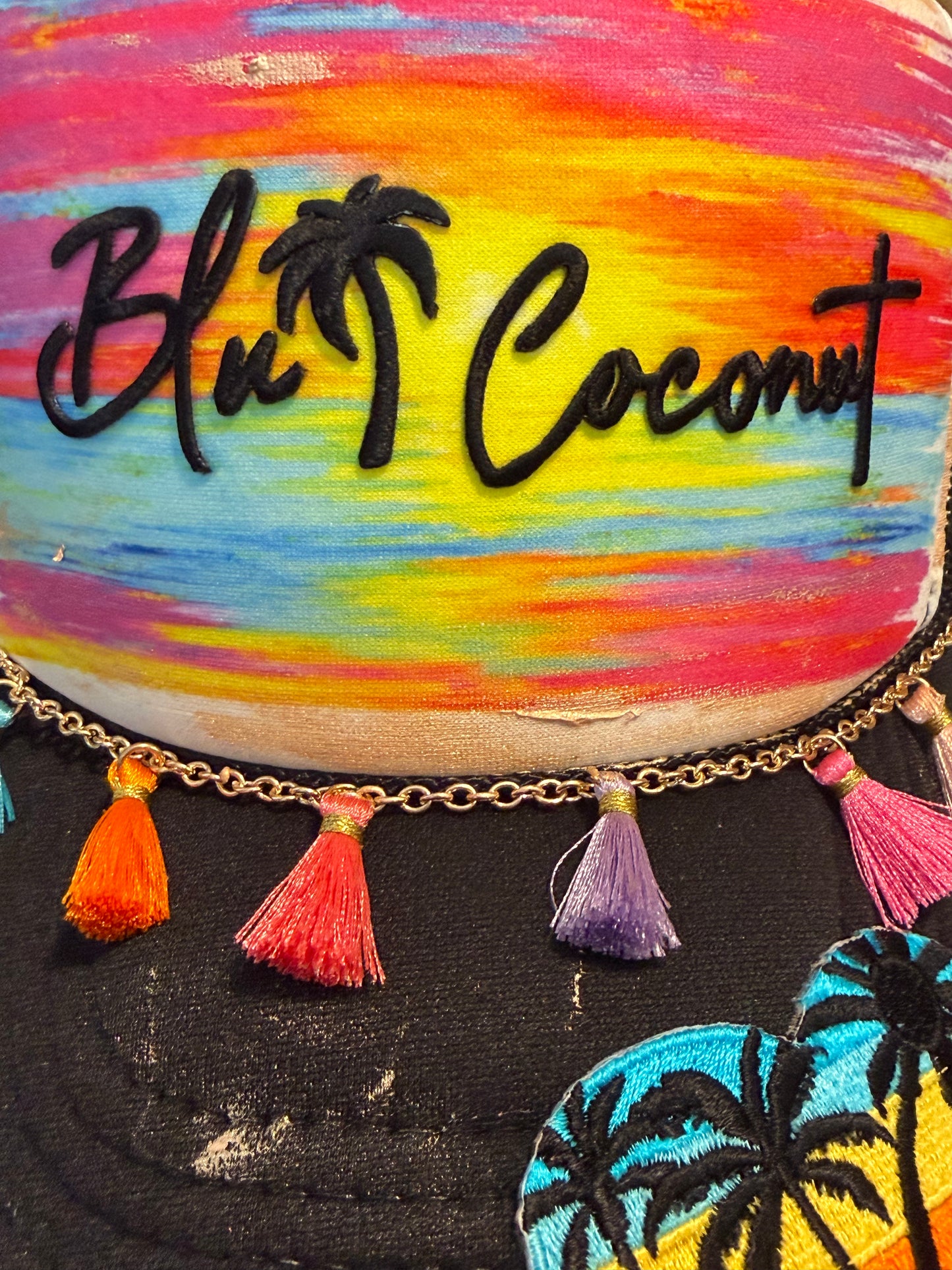 Blu Coconut Neon Sunset Trucker