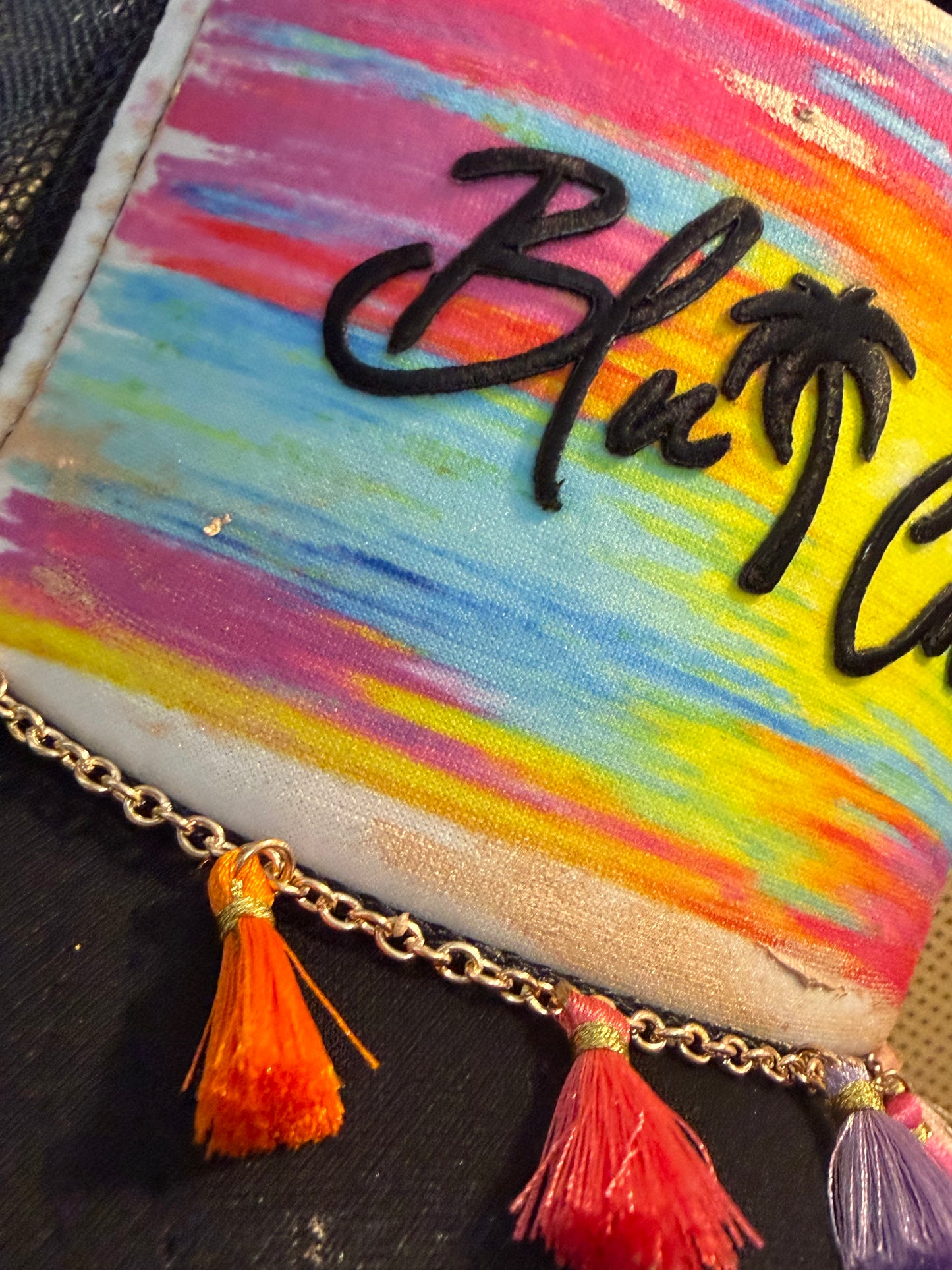Blu Coconut Neon Sunset Trucker