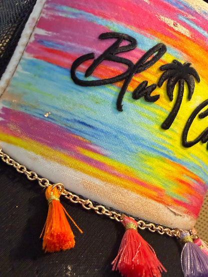 Blu Coconut Neon Sunset Trucker