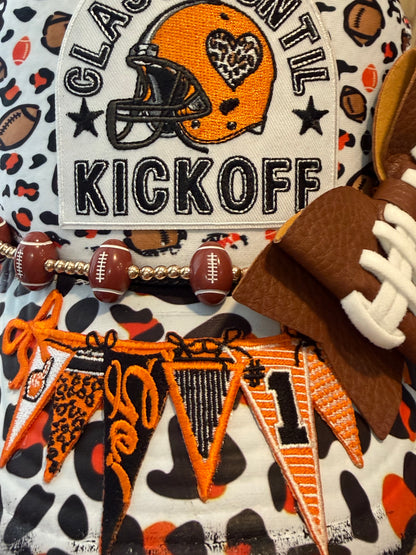 Blu Coconut Black and orange Football Game Day Trucker Hat (Copy)