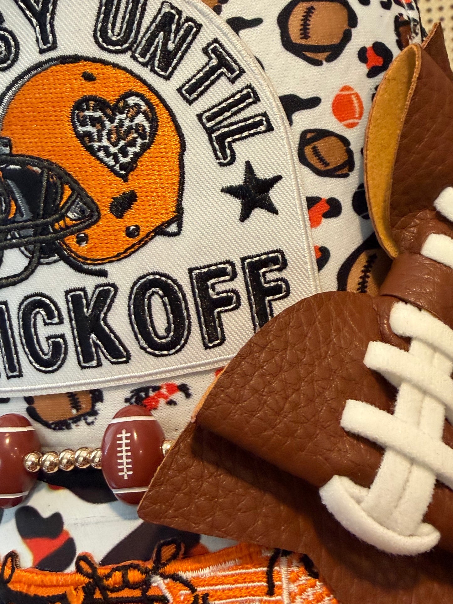 Blu Coconut Black and orange Football Game Day Trucker Hat (Copy)