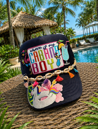 Blu Coconut Cabana Boy Trucker