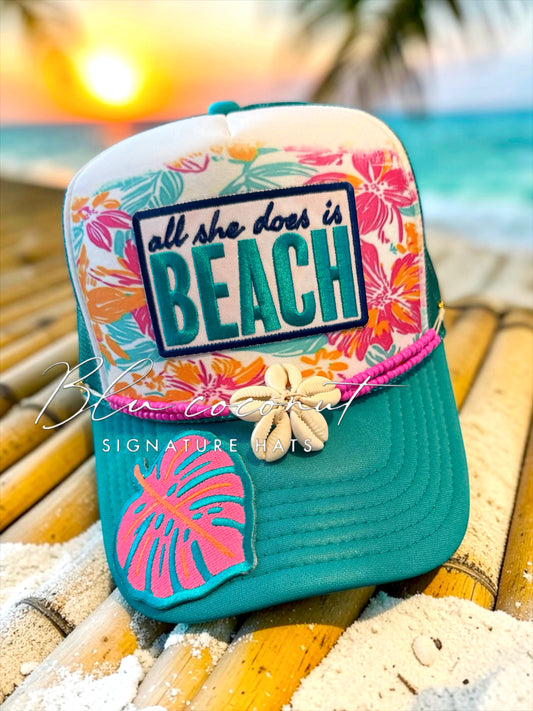 Blu Coconut All She Does Is Beach Trucker