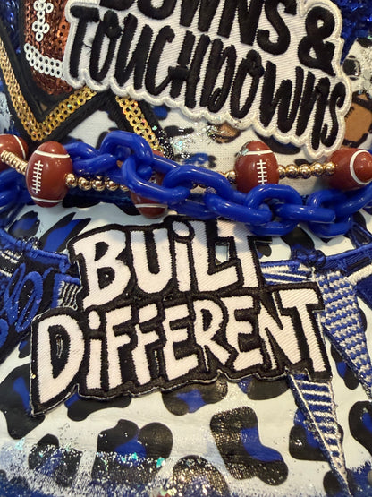 Blu Coconut Blue & White Football Trucker Hat