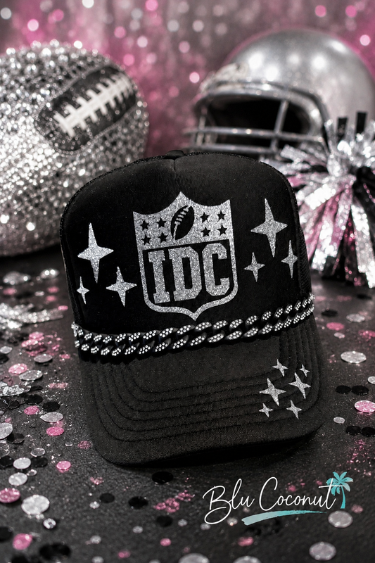 Blu Coconut Black & Silver Trucker Hat