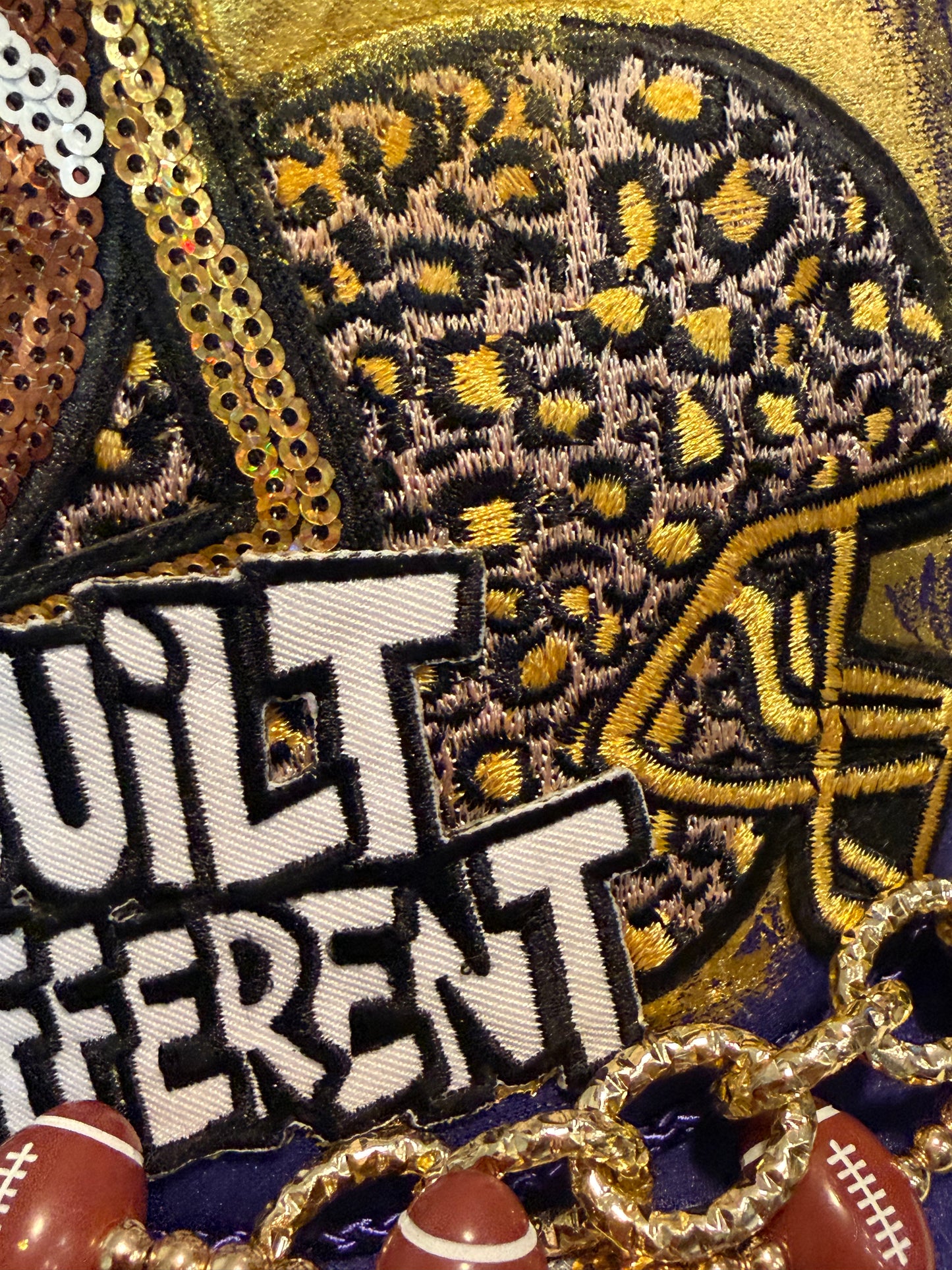 Blu Coconut Purple & Gold Football Trucker Hat