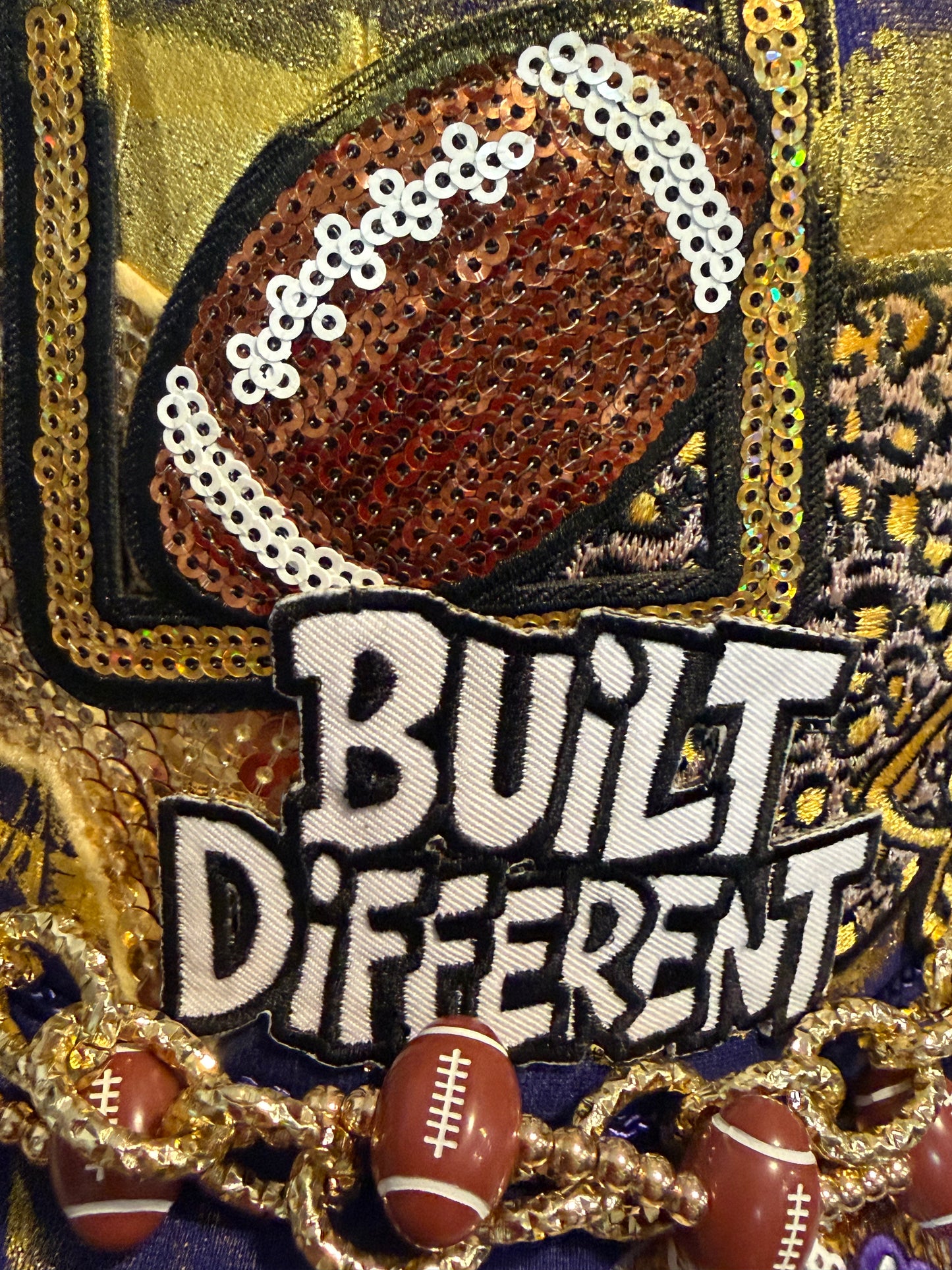 Blu Coconut Purple & Gold Football Trucker Hat