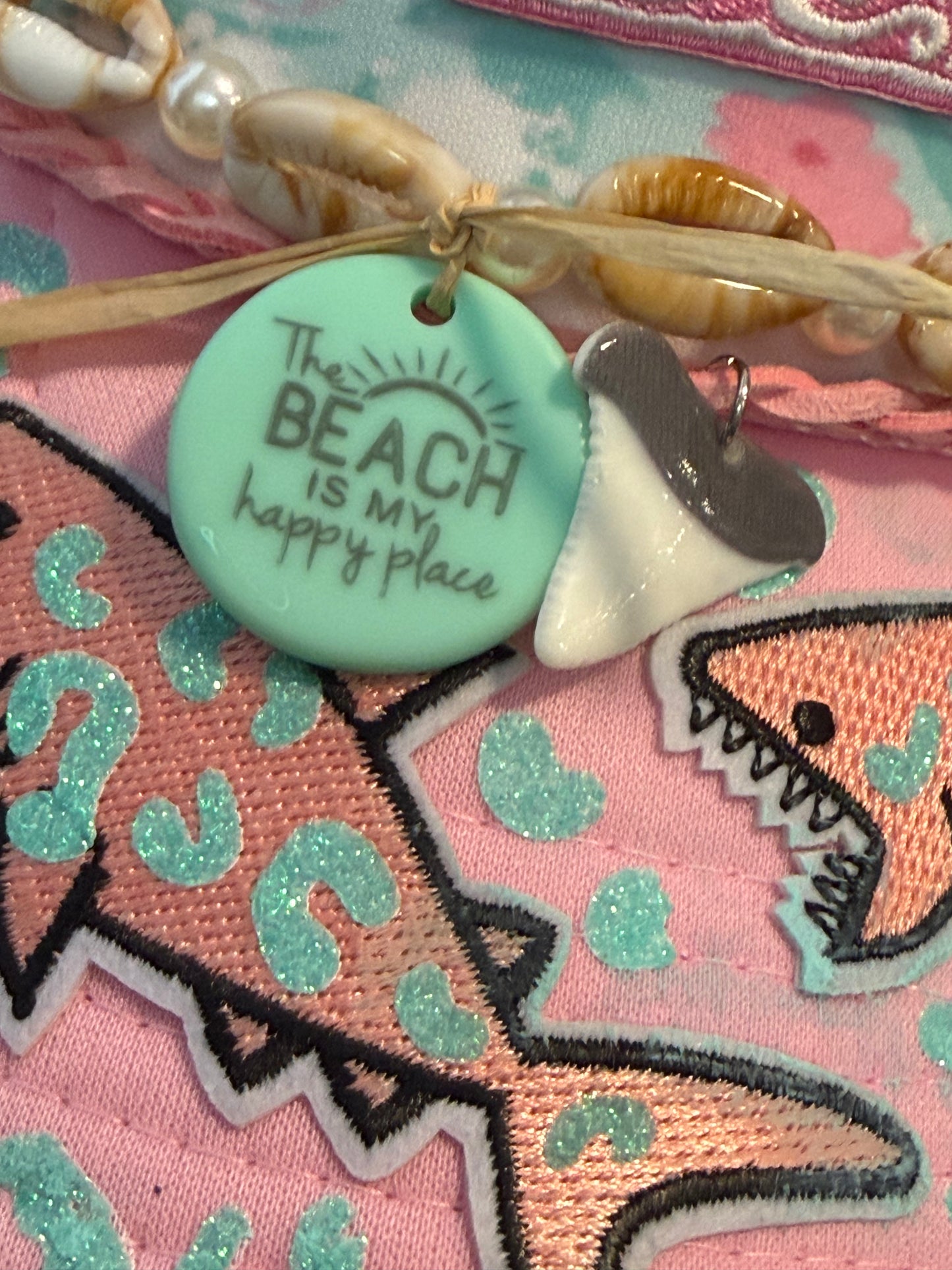 🦈🌊 Blu Coconut Leopard Print Shark Trucker  🌊🦈
