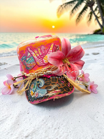 Blu Coconut Sunset State of Mind Trucker