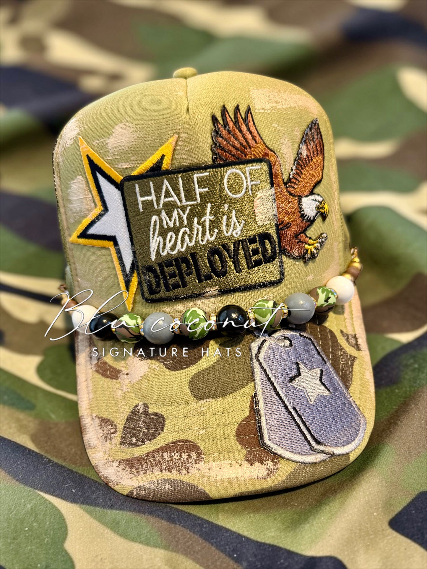 Blu Coconut Deployed Trucker