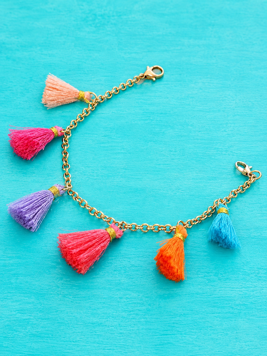 Random Color Tassel Hat Chain (Chain Only)