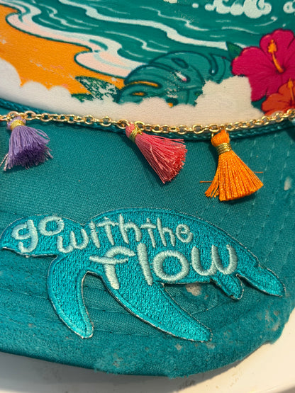 ☮️🌴 Go With The Flow – Blu Coconut Trucker 🌴☮️