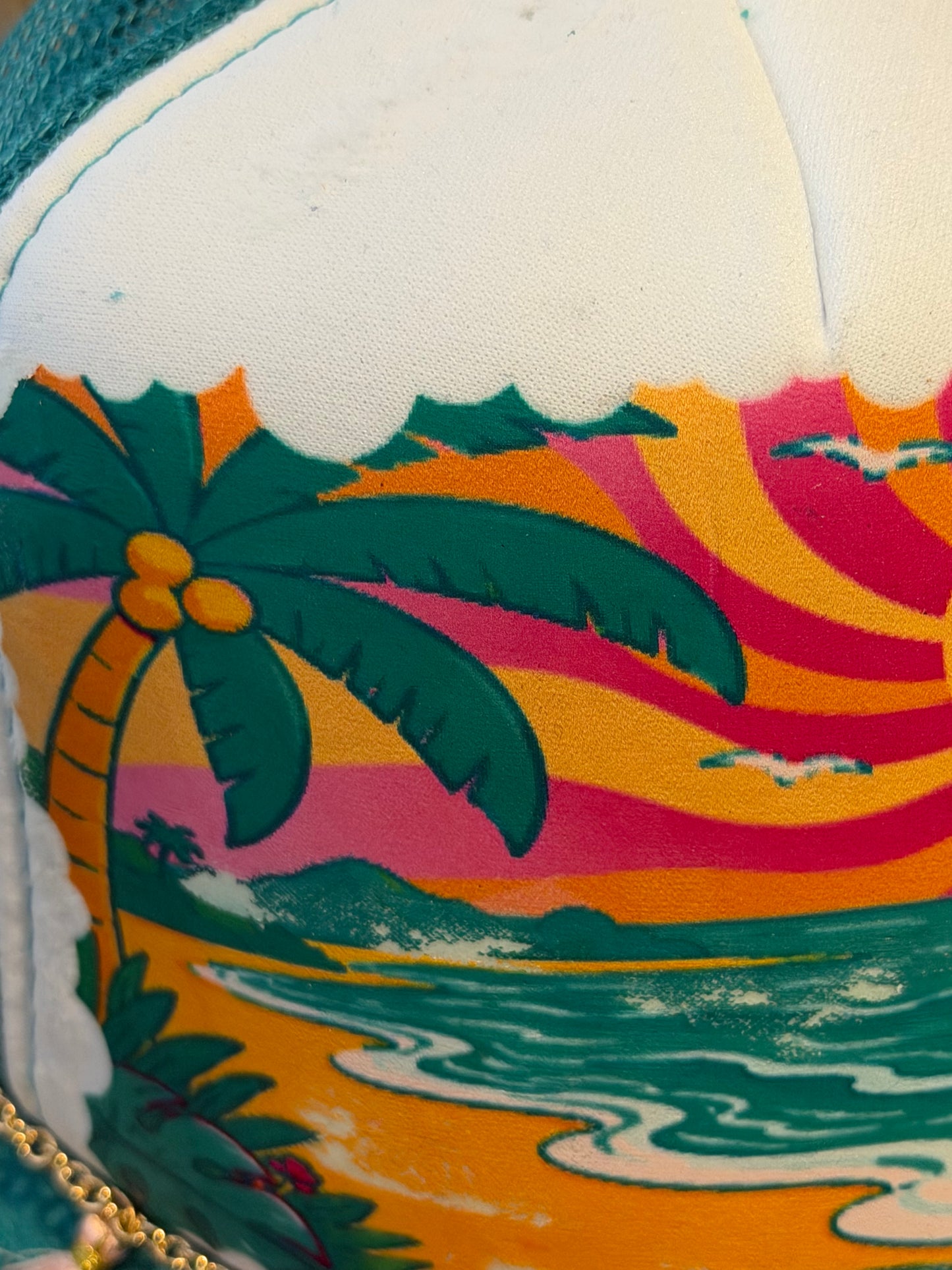 ☮️🌴 Go With The Flow – Blu Coconut Trucker 🌴☮️