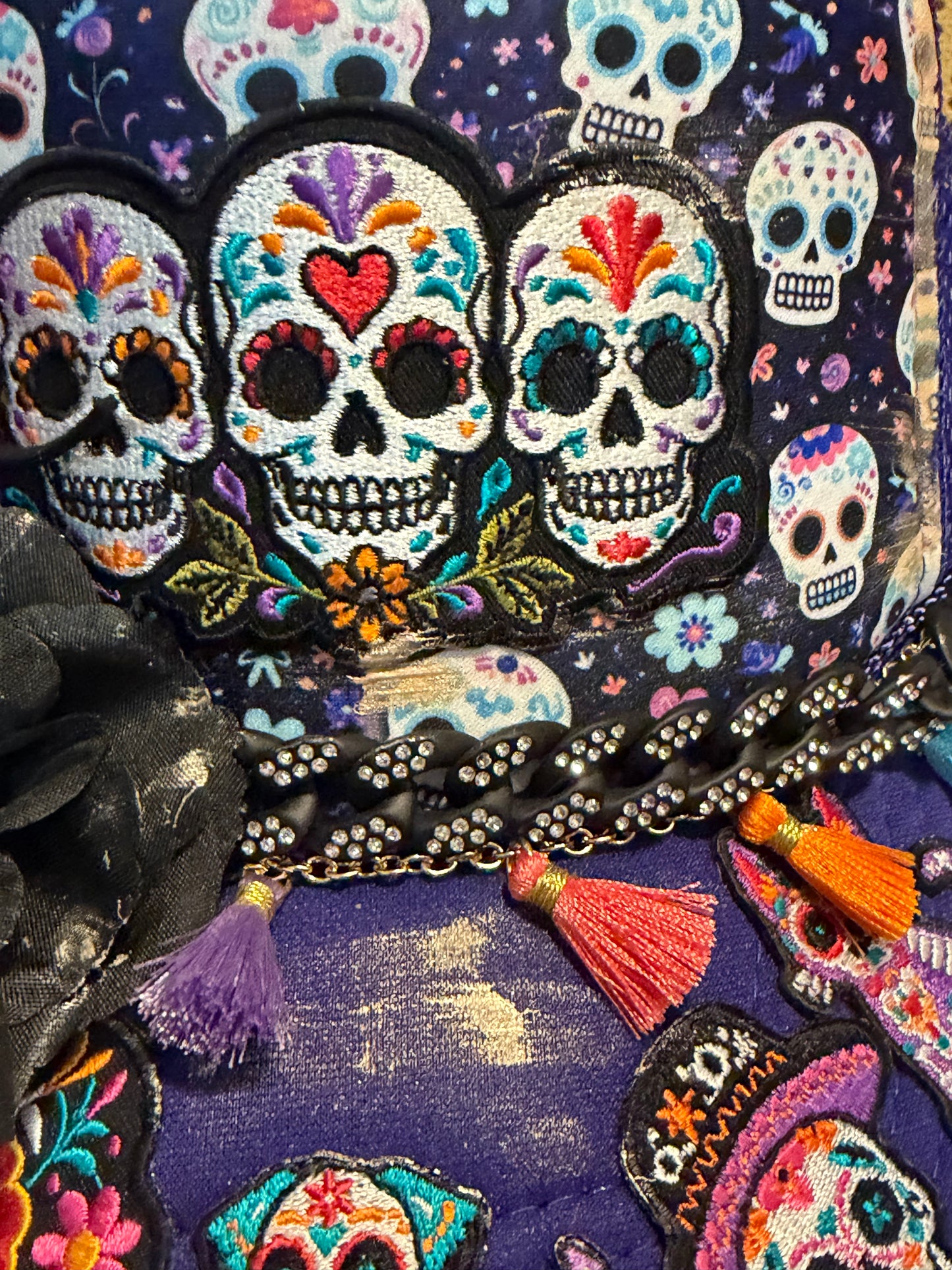 Blu Coconut Sugar Skull Trucker Hat