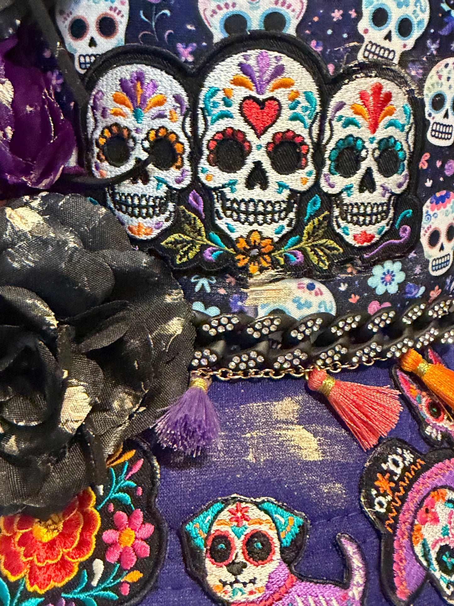 Blu Coconut Sugar Skull Trucker Hat