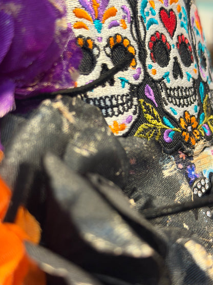 Blu Coconut Sugar Skull Trucker Hat