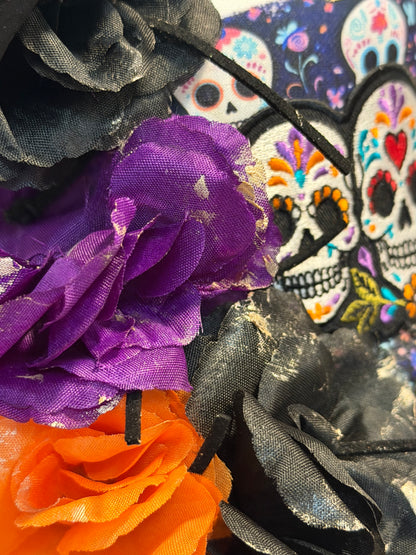 Blu Coconut Sugar Skull Trucker Hat