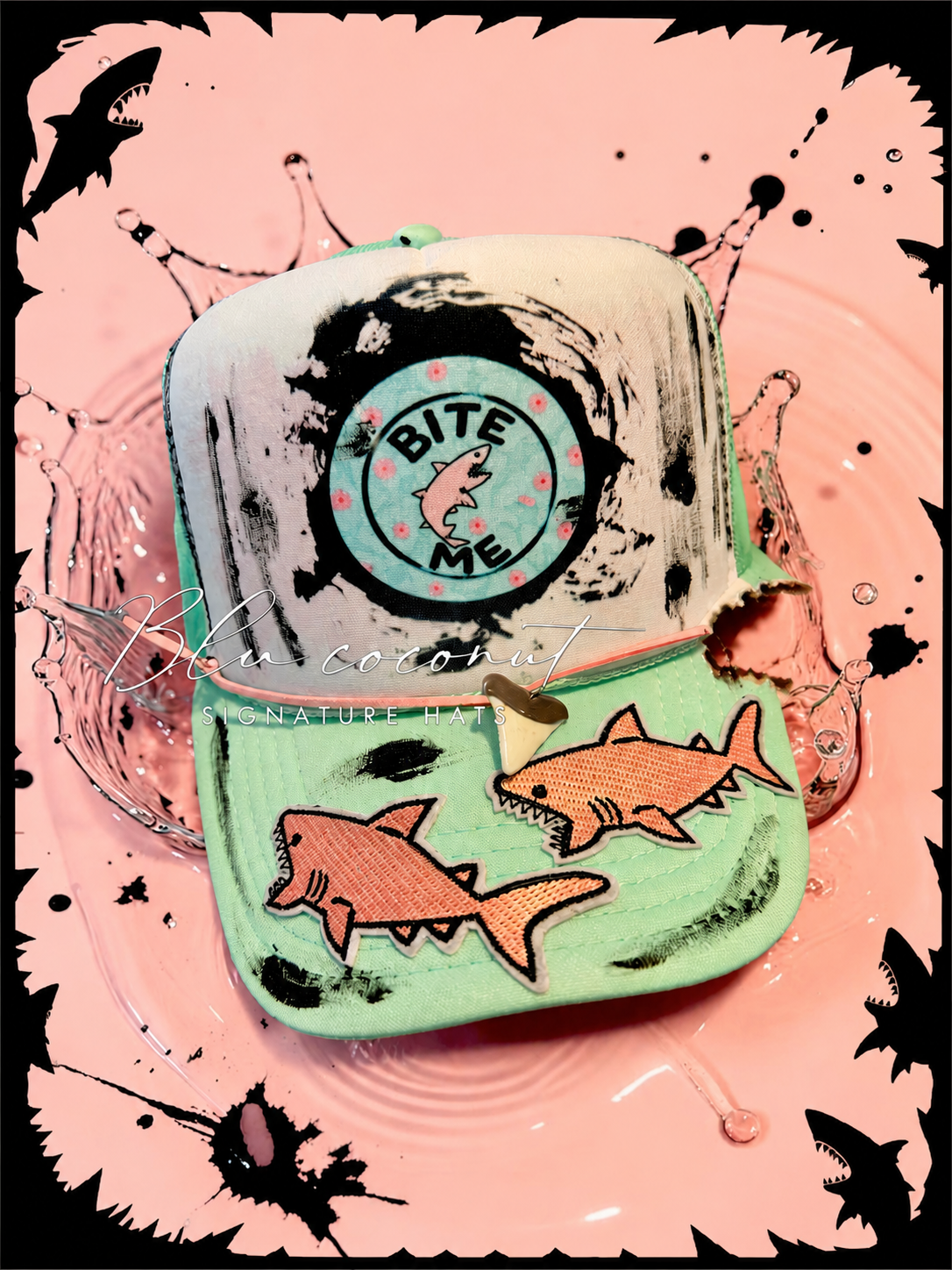 Blu Coconut Bite Me Trucker