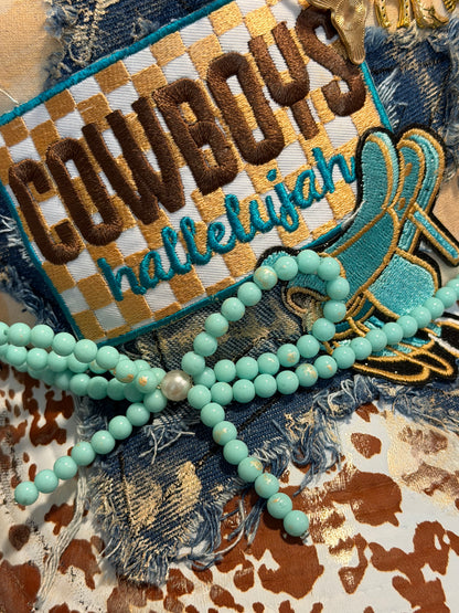 🤎🩵 Blu Coconut Cowboys, hallelujah Trucker 🩵🤎