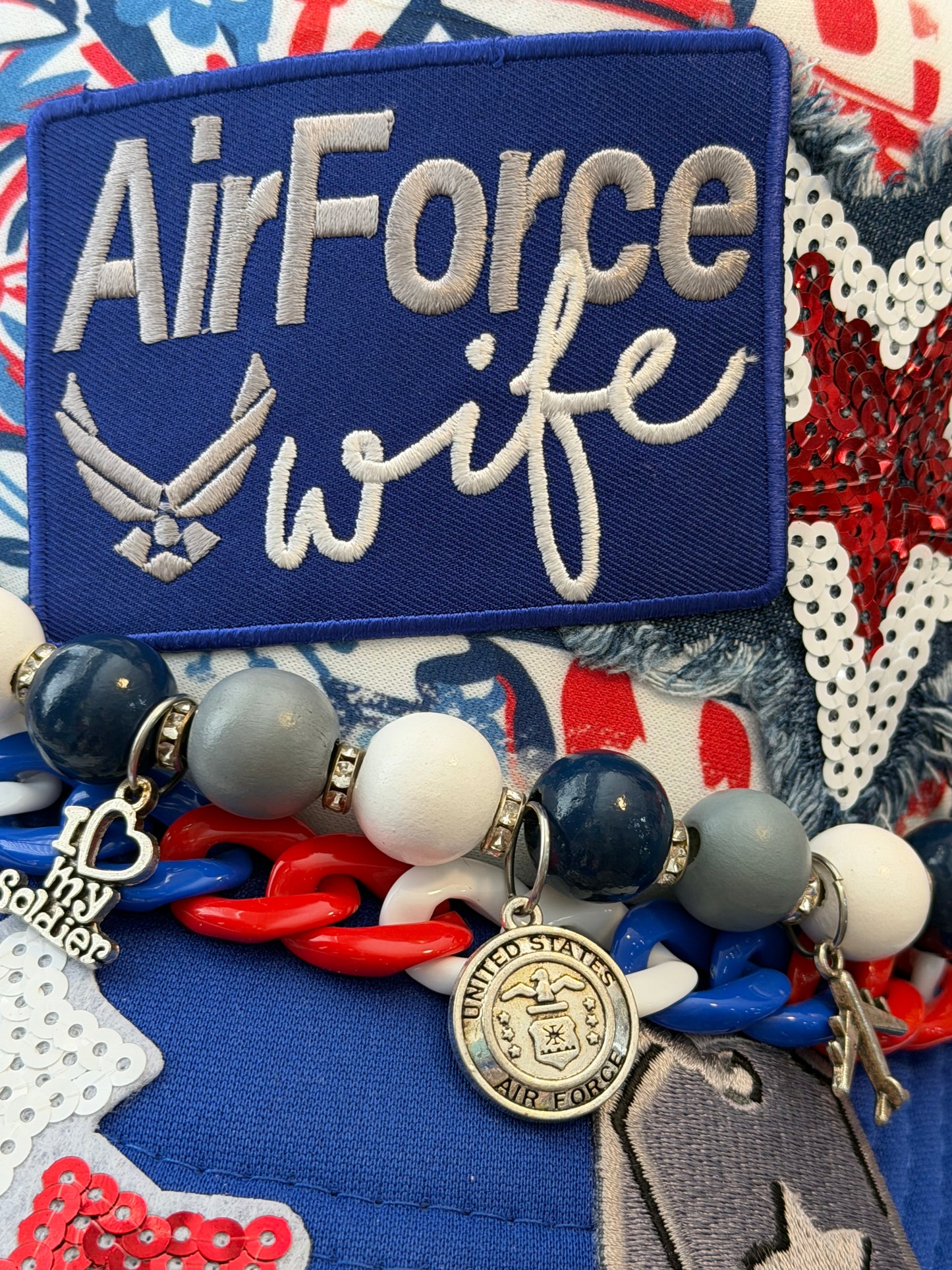 Blu Coconut AirForce Wife Trucker