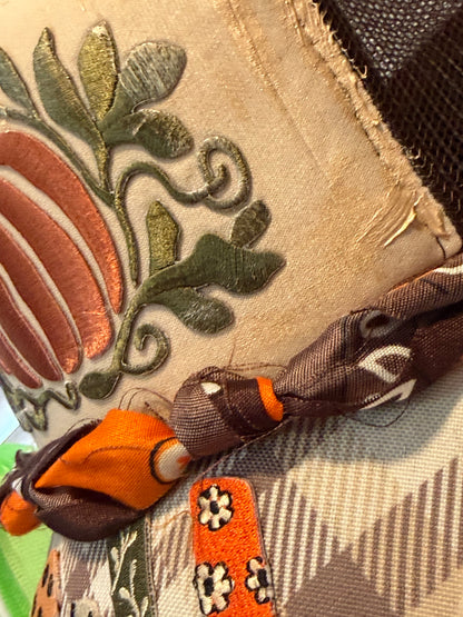 Blu Coconut Pumpkin Fall Bandana Trucker Hat