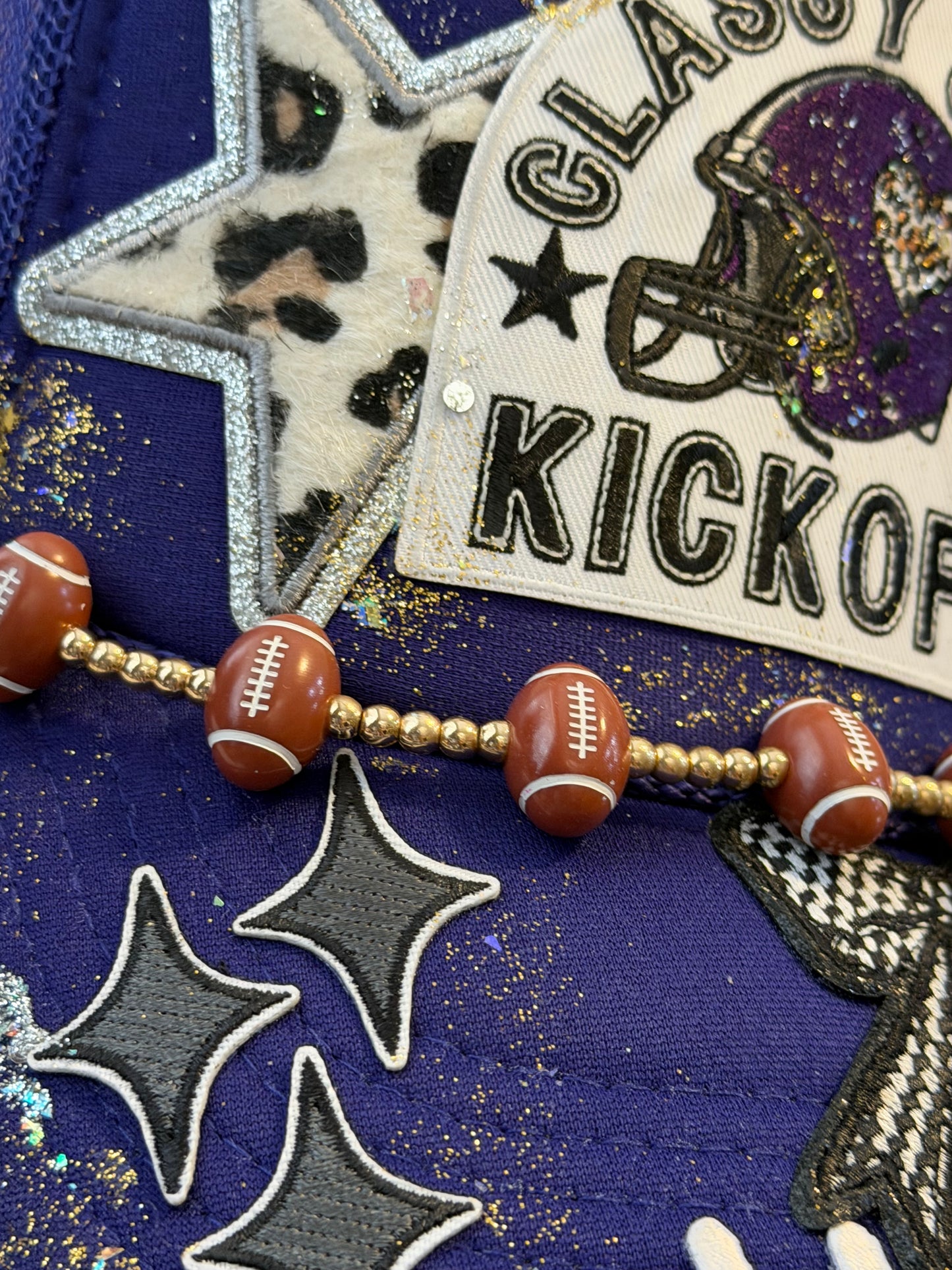 Blu coconut Purple Football Trucker