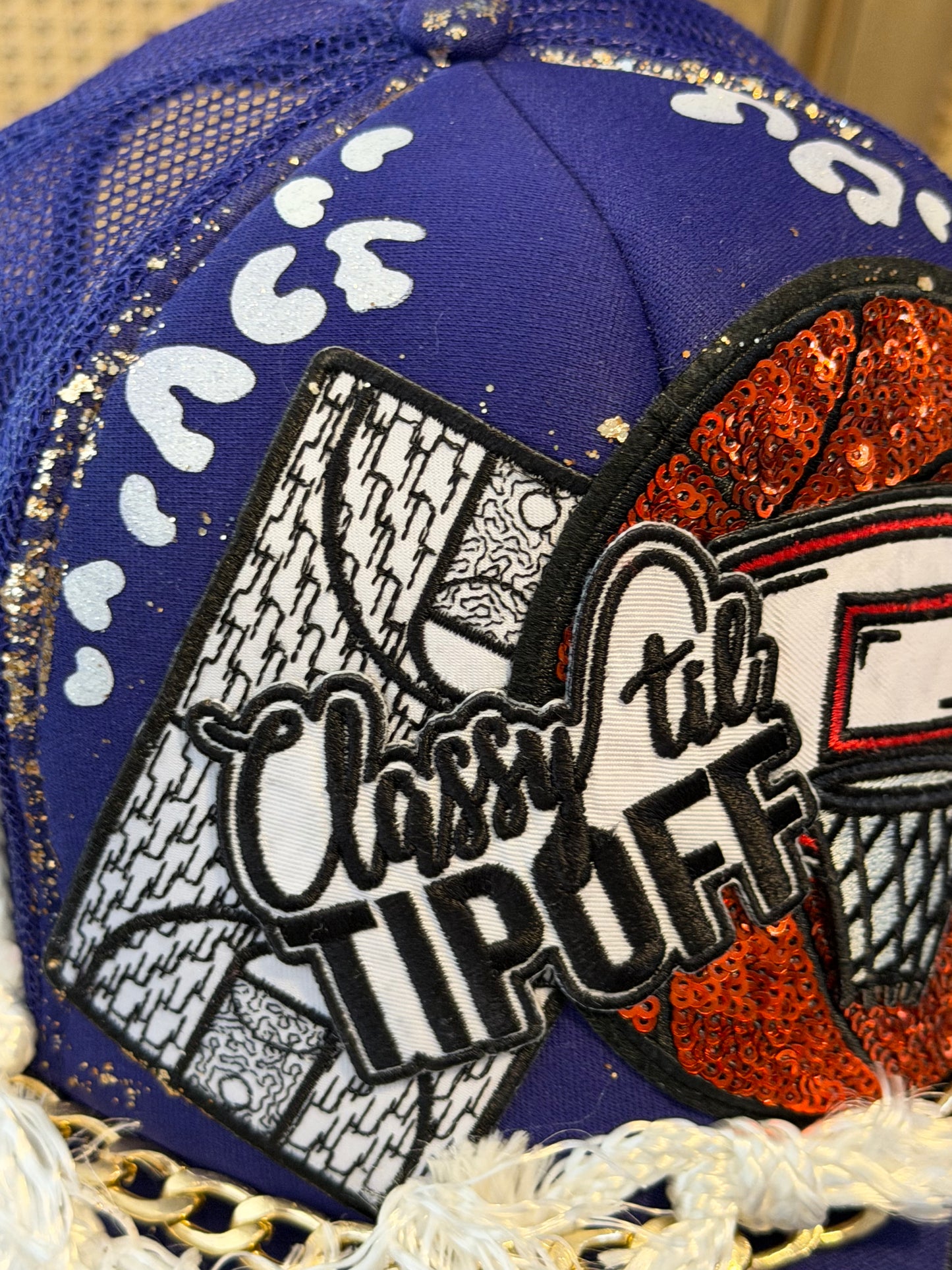 Blu Coconut Purple Basketball Trucker