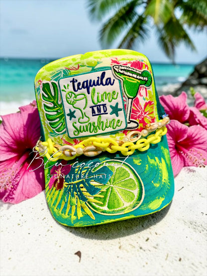 Blu Coconut Lime and Sunshine Trucker