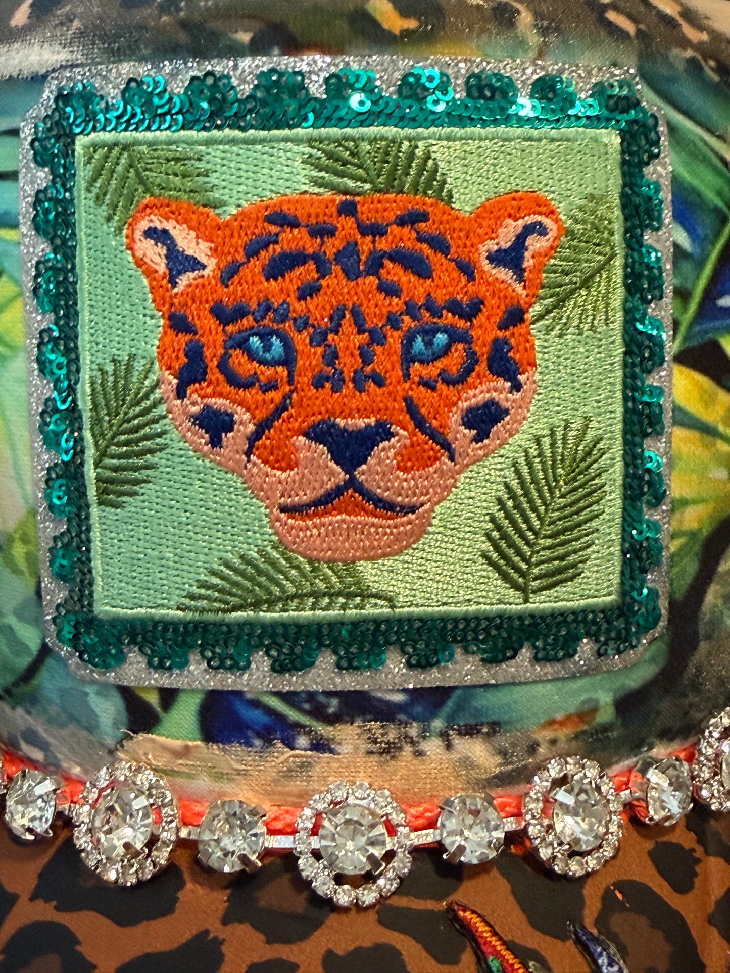 Blu Coconut 🌿🐆 Tropical Tiger Luxe Trucker 🐆🌿