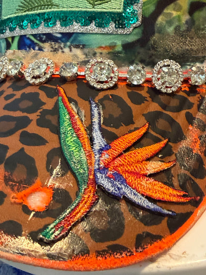 Blu Coconut 🌿🐆 Tropical Tiger Luxe Trucker 🐆🌿