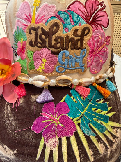 Blu Coconut Island Girl Trucker