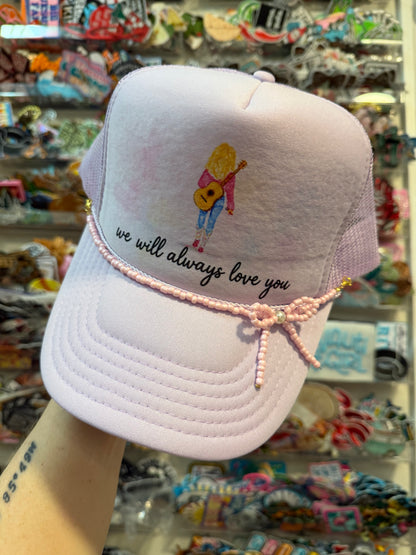 Blu Coconut We Love You Lavender Trucker Hat