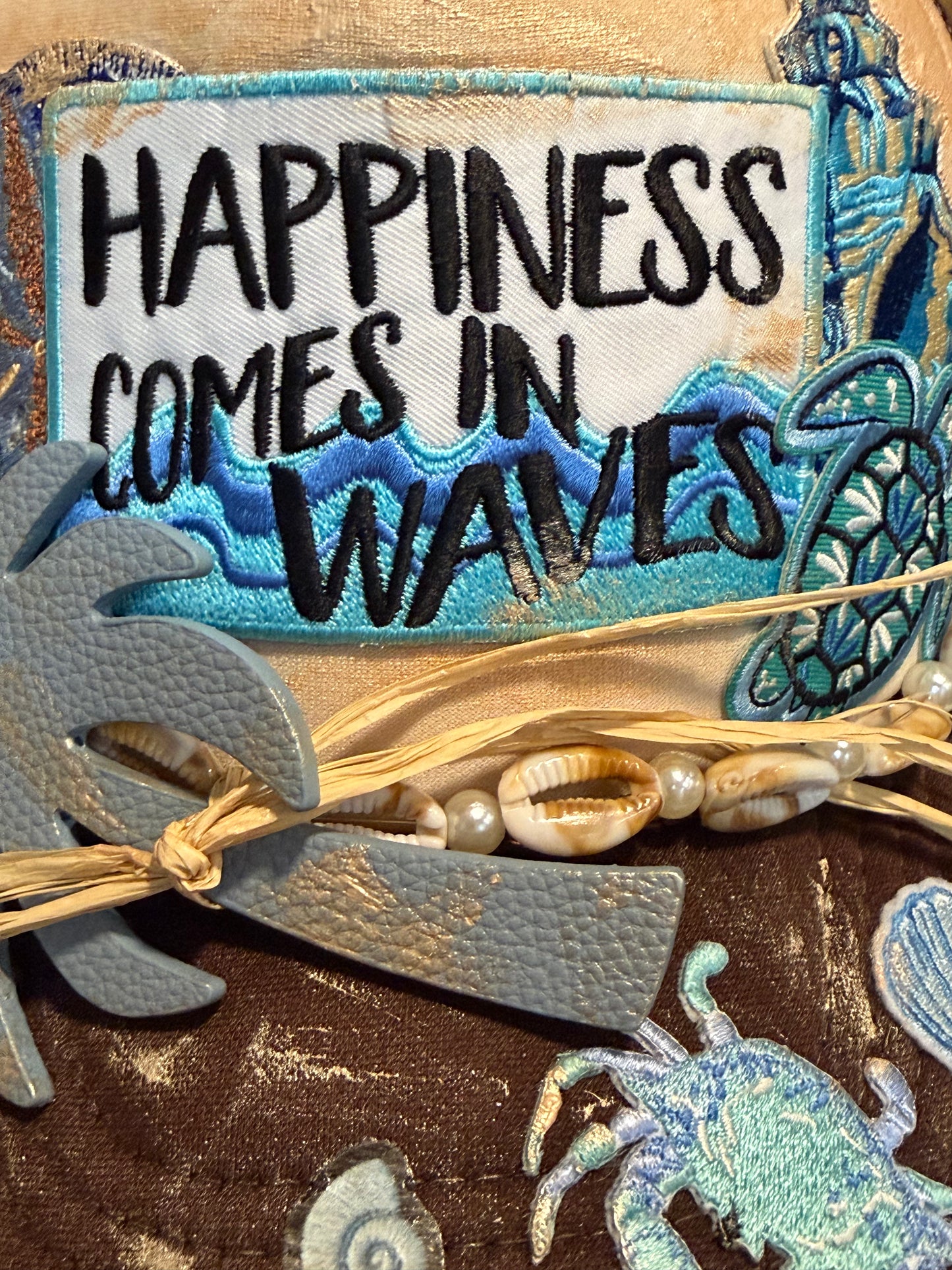 Blu Coconut Happiness Comes In Waves Trucker