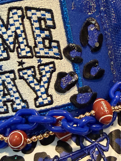 Blu Coconut Blue & White Game Day Trucker Hat
