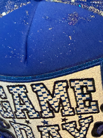Blu Coconut Blue & White Game Day Trucker Hat