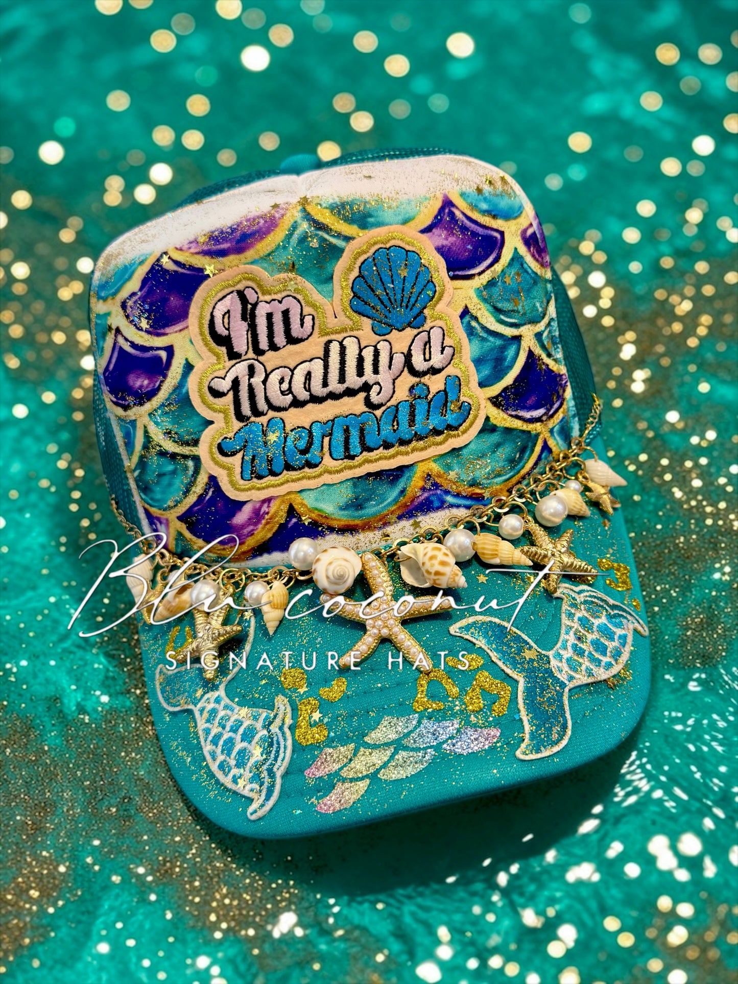 Blu Coconut I’m a Mermaid Trucker
