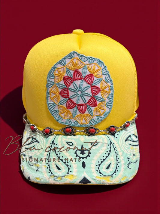 Sunshine and sass trucker hat