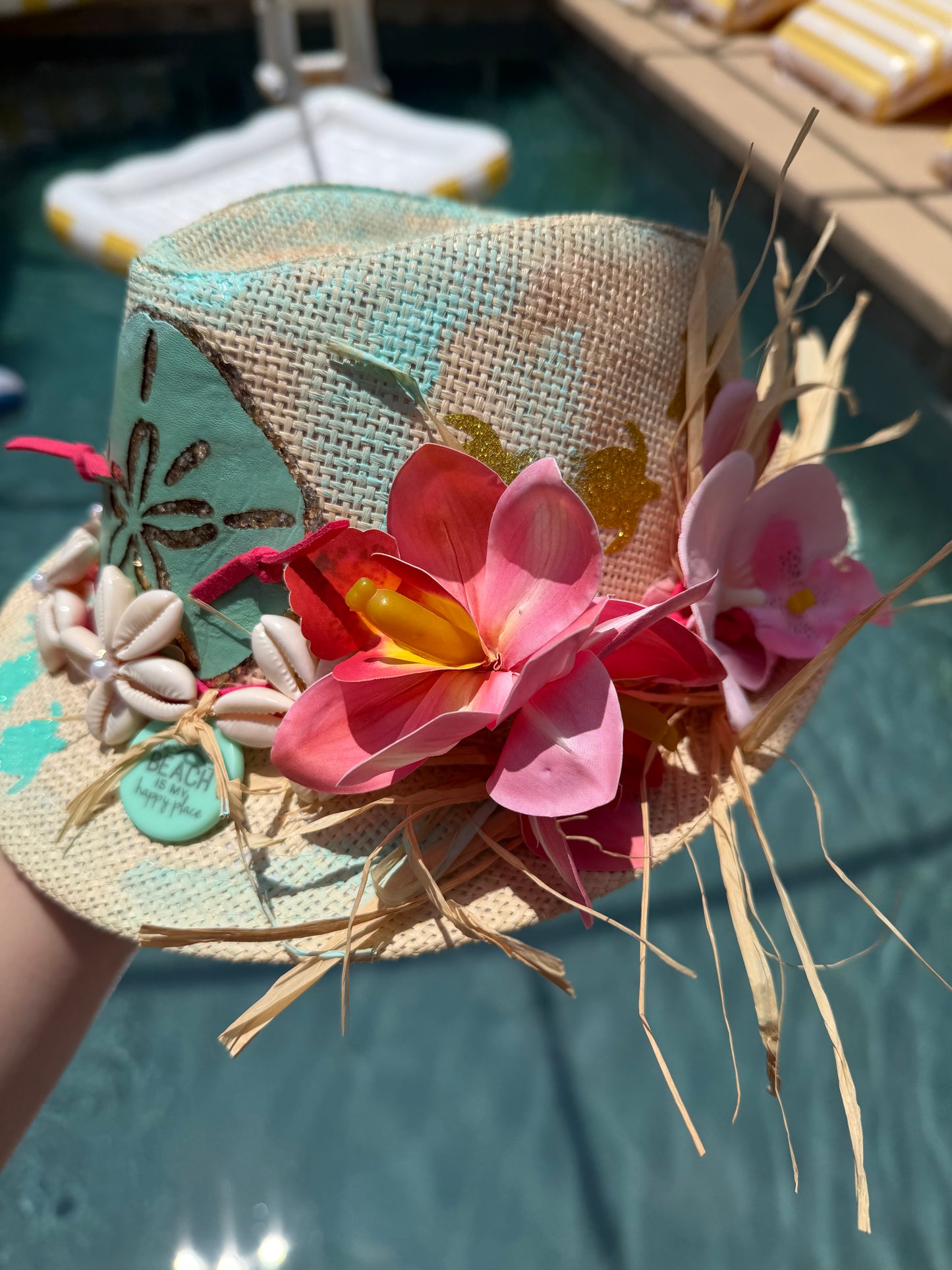 Blu Coconut island vibes Fedora