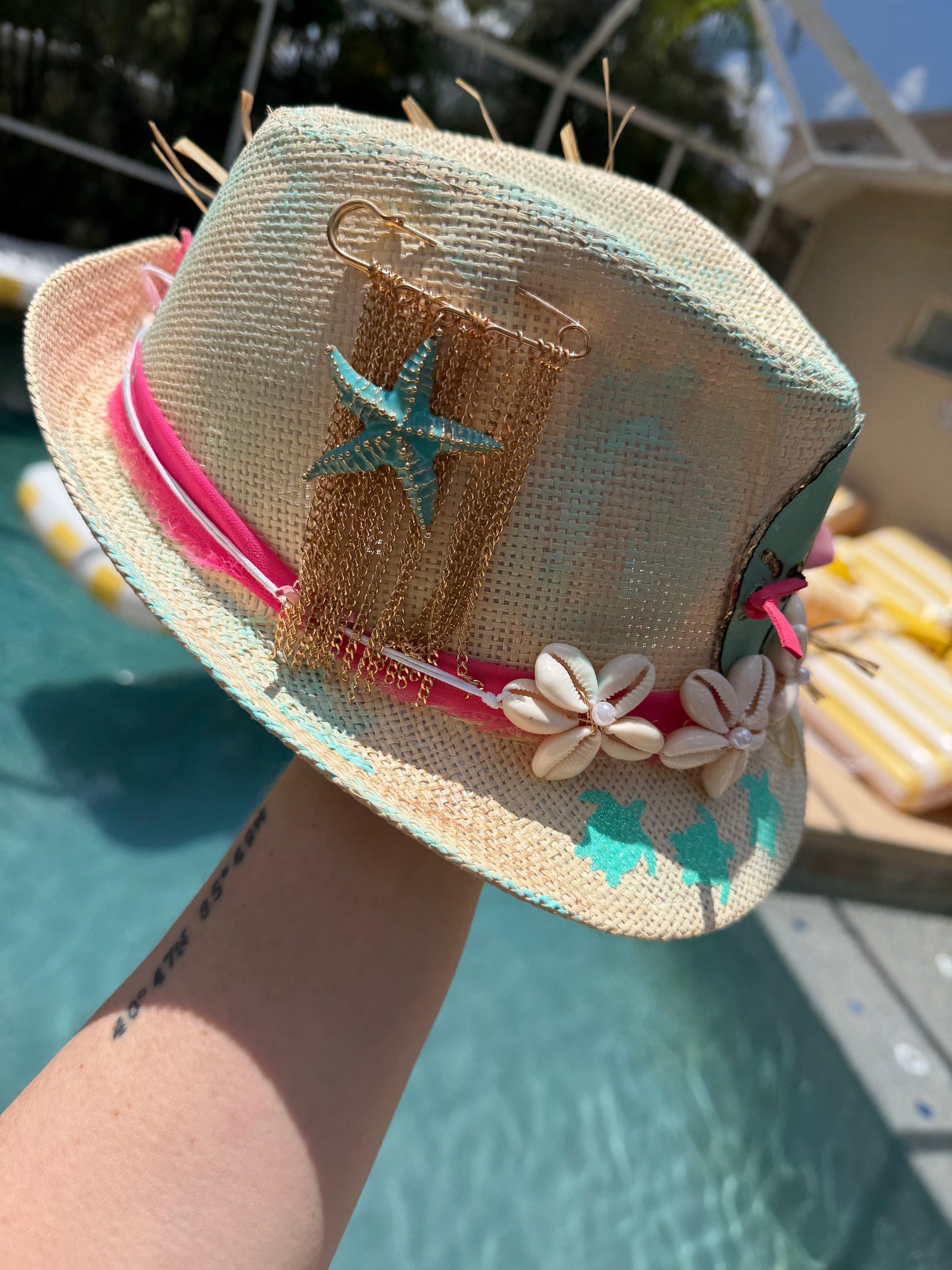 Blu Coconut island vibes Fedora