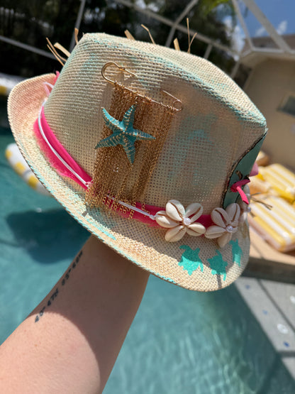 Blu Coconut island vibes Fedora