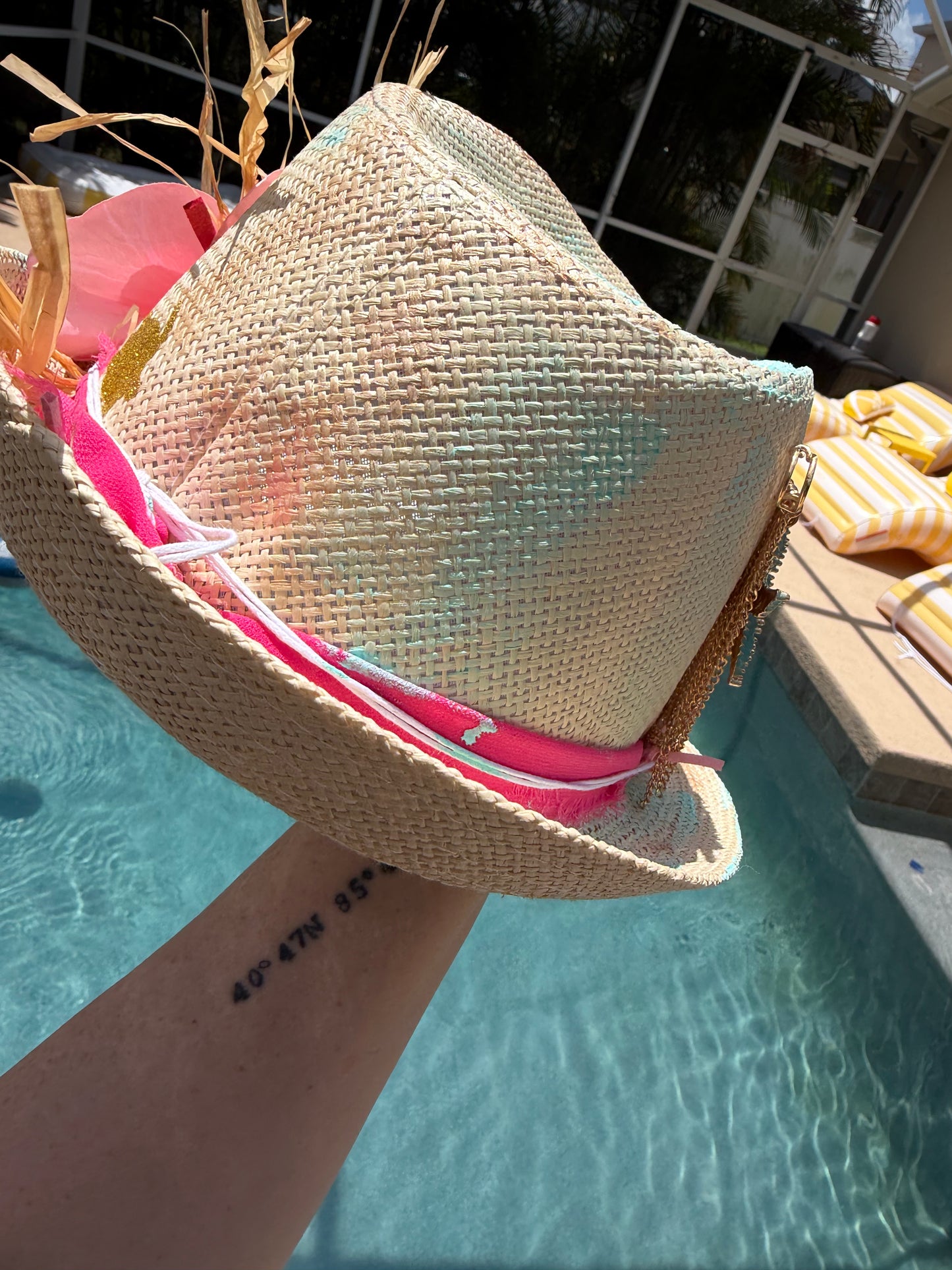 Blu Coconut island vibes Fedora