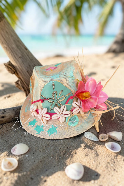 Blu Coconut island vibes Fedora