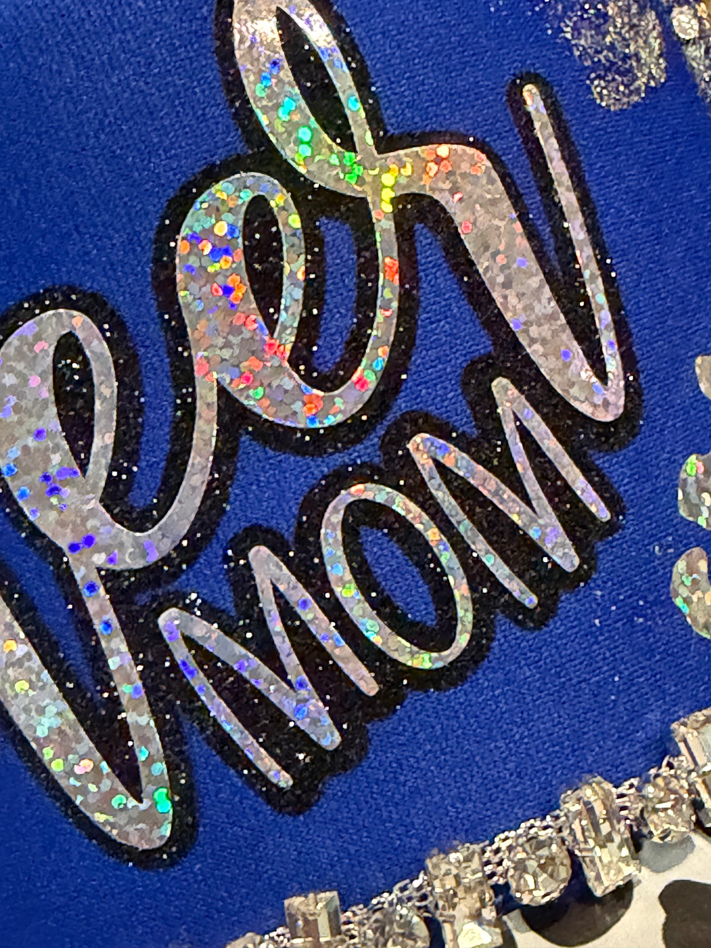 Blu Coconut Royal Blue holographic cheer Trucker Hat