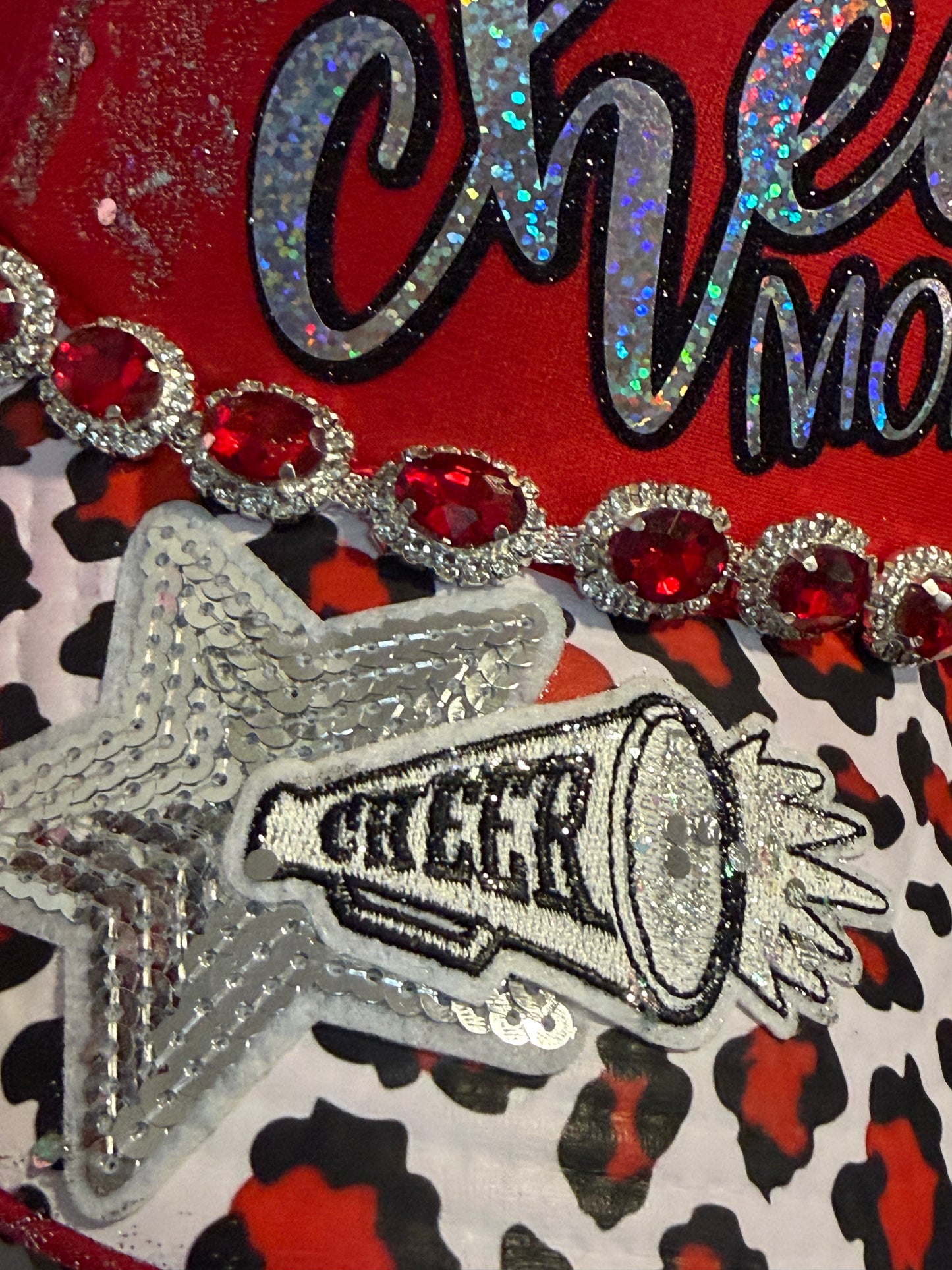 Blu Coconut Red & holographic cheer Trucker Hat