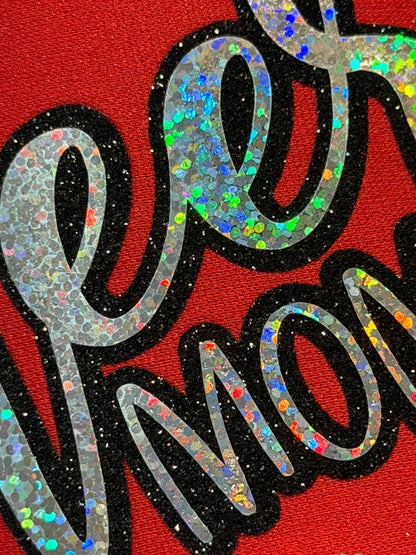 Blu Coconut Red & holographic cheer Trucker Hat