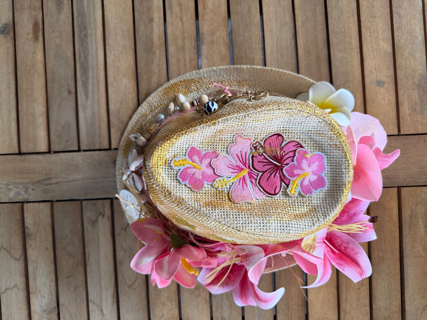 Blu Coconut 🌴 Pink Sea Turtle Luxe Straw Fedora 🌴