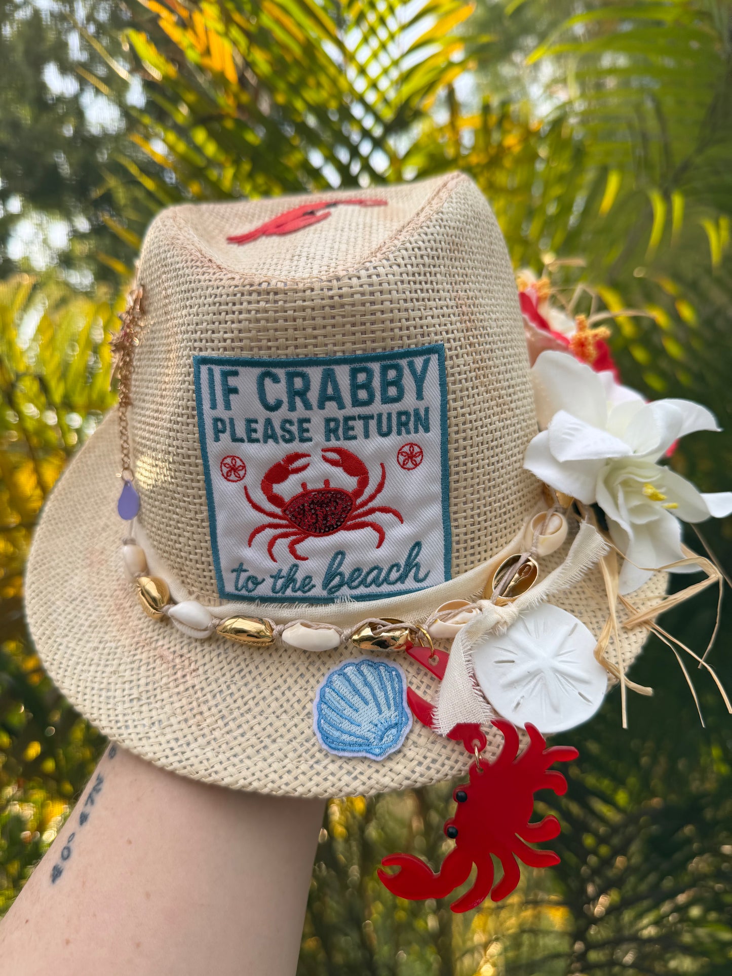 Blu Coconut 🦀 If Crabby, Please Return to the Beach Fedora 🏖️
